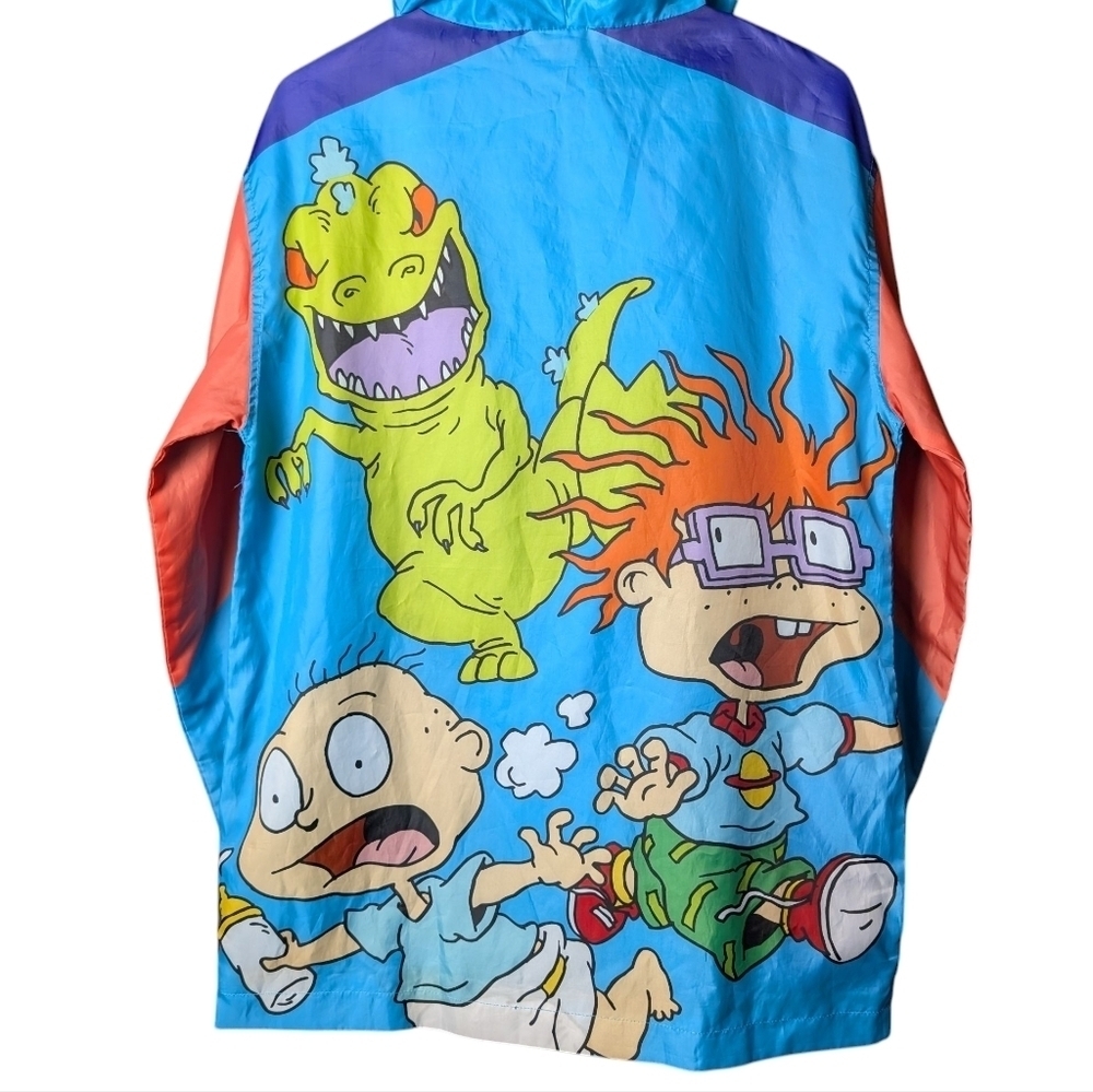 Rugrats Nickelodeon Colorful Multicolor 90s Cartoon Graphic Jacket Unisex M - Picture 11 of 13